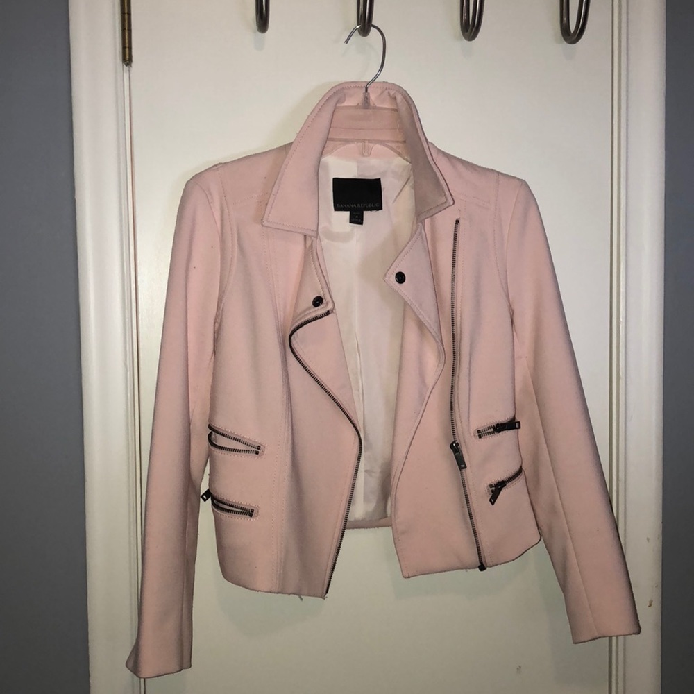 Pink Cropped Moto-Jacket | Work or Night Out